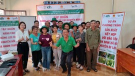 Tập huấn nâng cao năng lực cho khuyến nông và nhóm trưởng